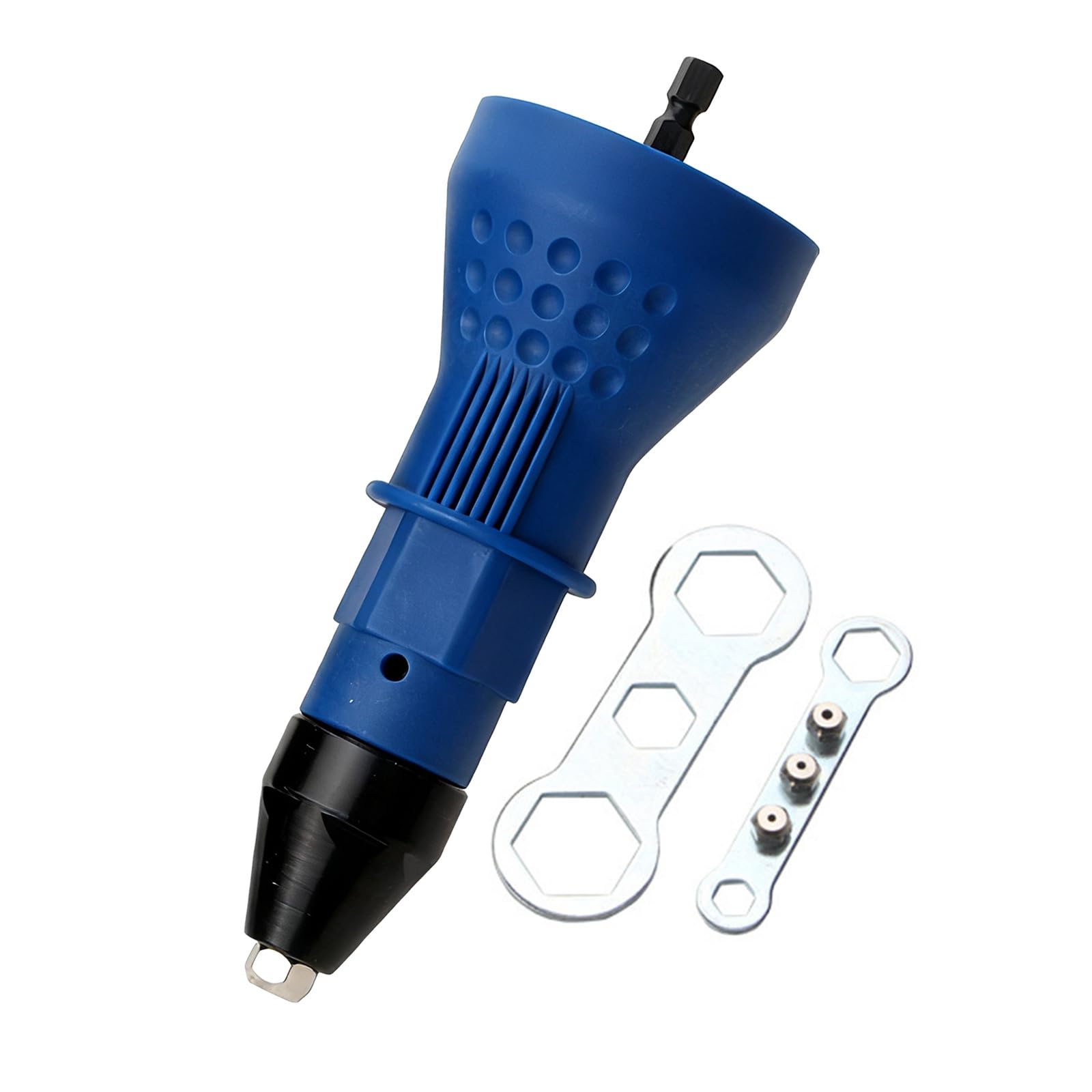 Ekoama Electric Rivet Guns Adapter Rivet Guns Head Alloy Steel Hexagonal Interfaces For Multiple Riveter Models