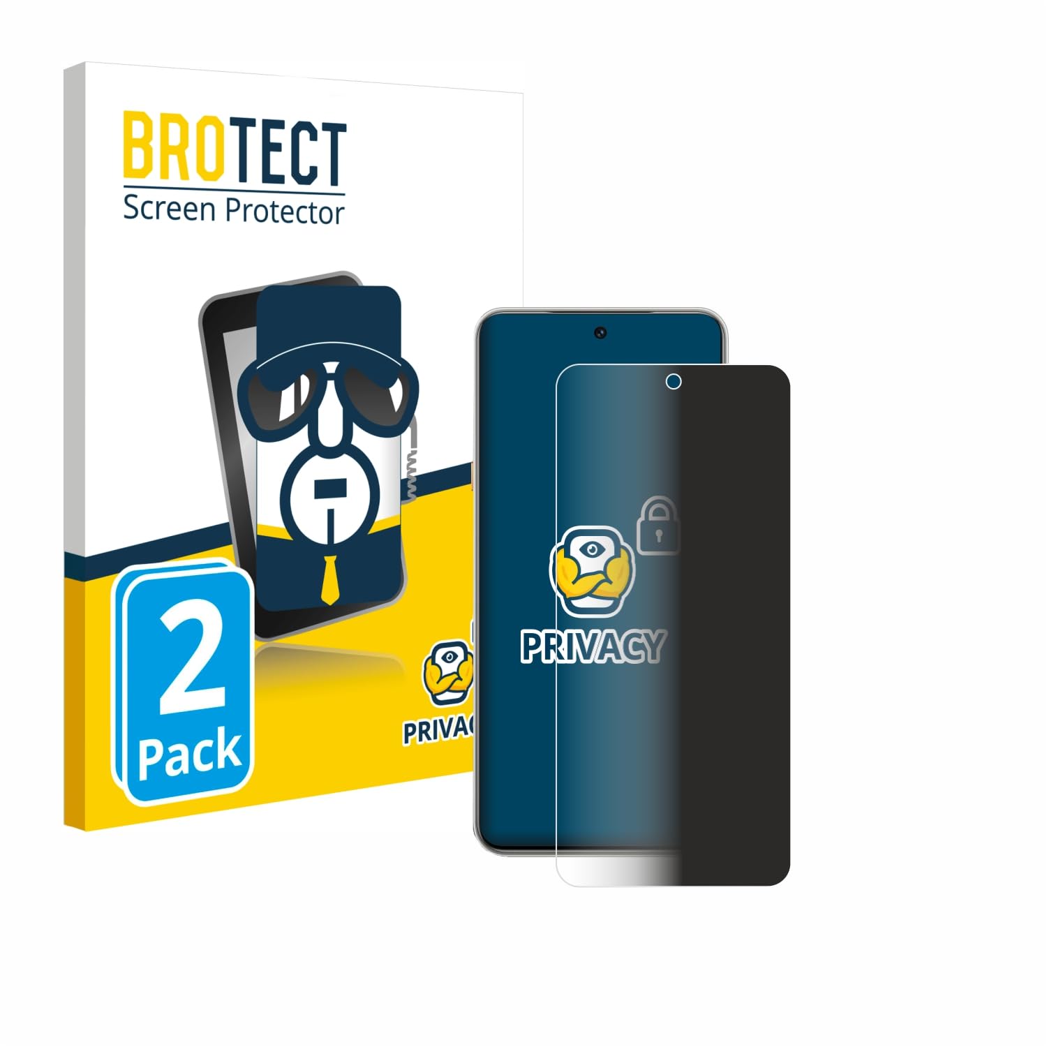 brotect (2 Pack Privacy Screen Protector Compatible with Tecno Camon 40 Premier [Anti-Spy, Protection-Film, Blue Light Filter]