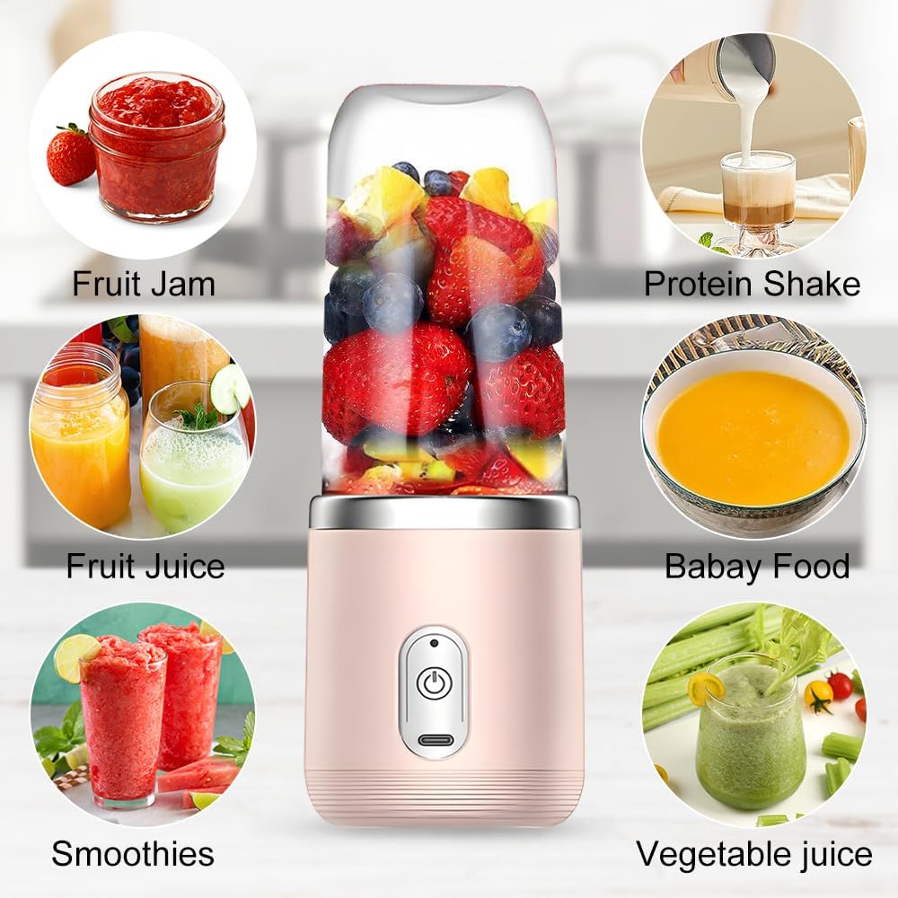 Gianei Mini Mixeur Portable USB - Mini Melangeur Cuisine