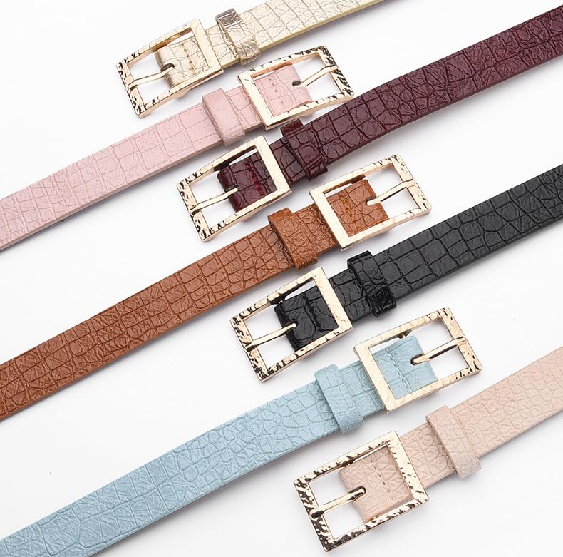 Vintage Embossed Leather Belt, Alloy Pin Buckle, Women's Belt for Jeans and Dresses3