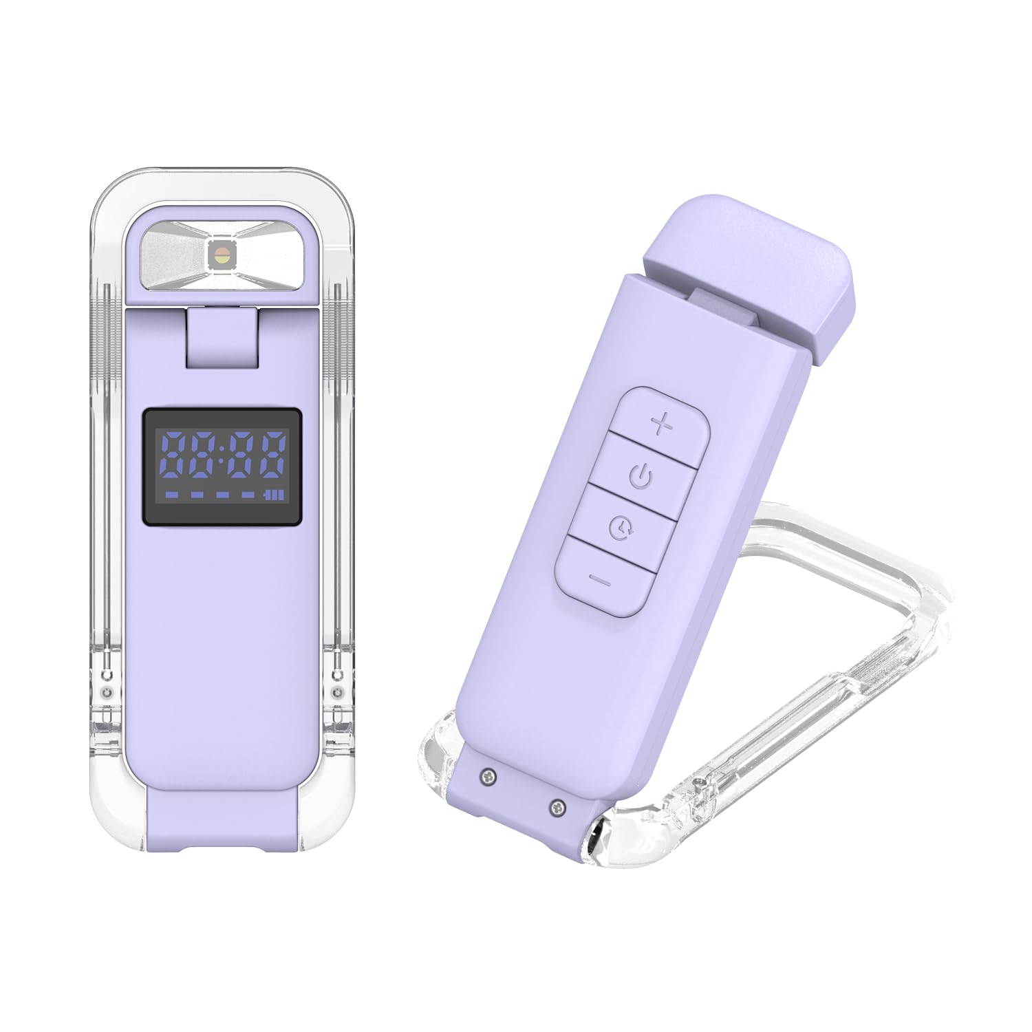 SFV Luces digitales para leer por la noche, luces de lectura recargables por USB para libros en la cama con clip, 3 colores y 5 brillos regulables, compactas y de larga duración de 80 horas para los