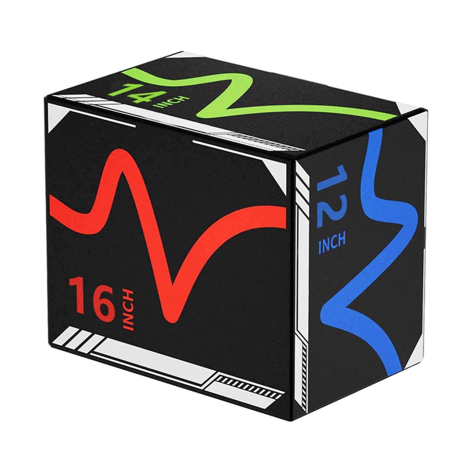 Caja de salto pliométrica 3 en 1 para entrenamiento de fuerza, portátil y multifuncional, ejercicio de salto y agilidad para fitness.