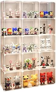 Amazon.co.jp: Riuuyyi Figure Rack, Large Capacity, HD Transparent ...
