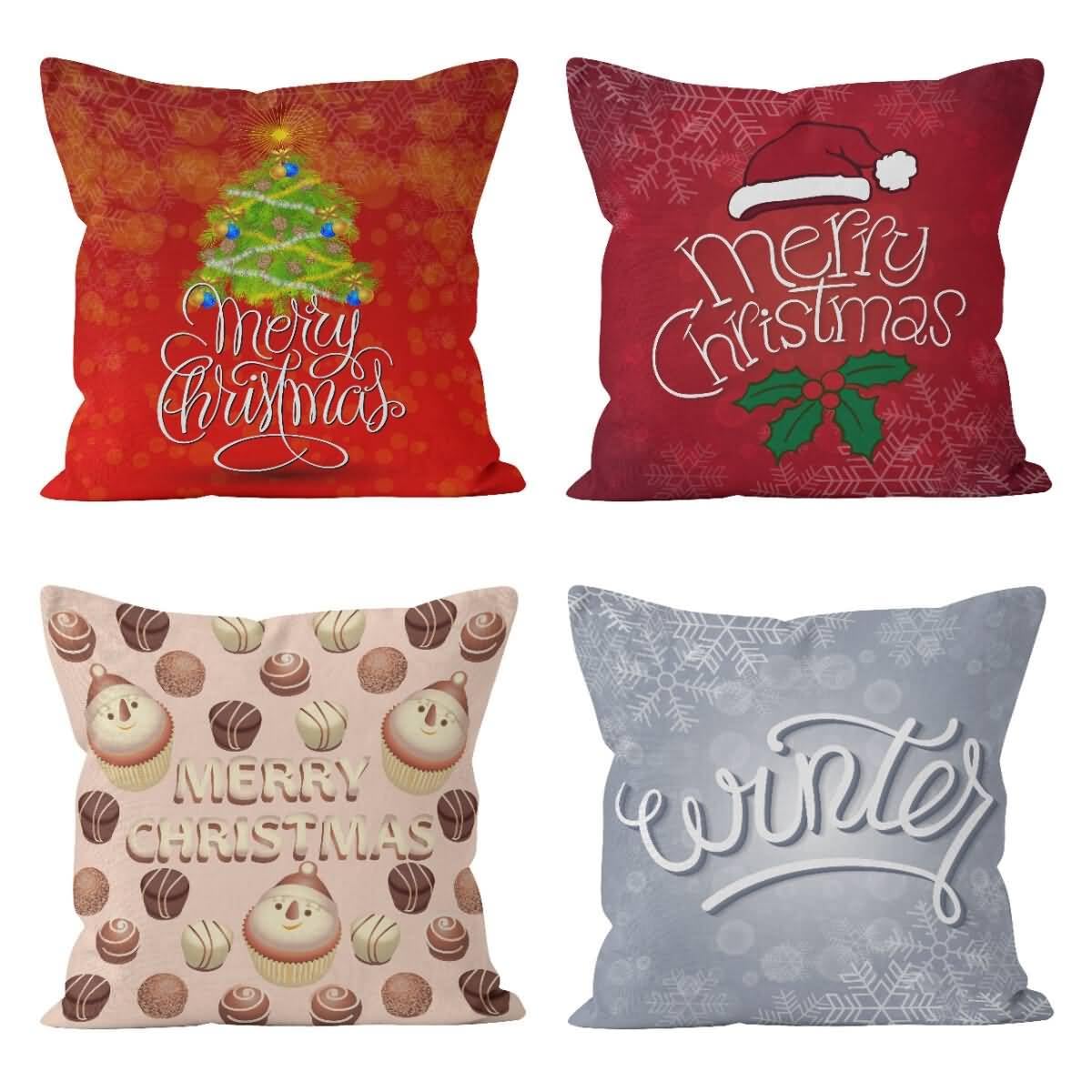 Taie d'oreiller motif linge housses de coussin 50x50 pour déco salon