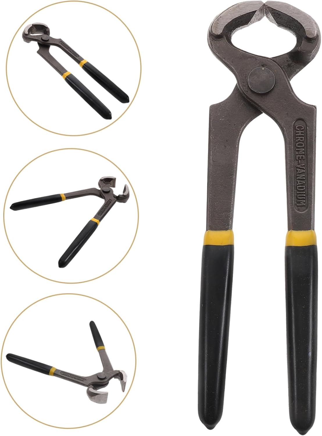 1Pc Durable Wrecking Bar and Nail Puller Tool Chrome Vanadium Carpenter Nutcracker for DIY Projects Nail Removal and Shipbuilding Applications