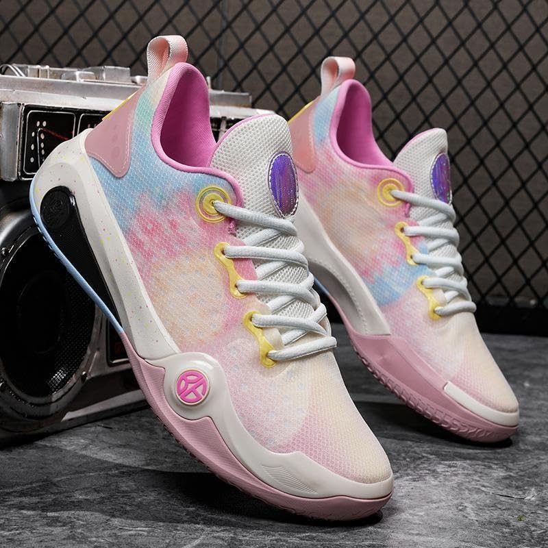 Buty do koszykówki unisex, antypoślizgowe, odporne na zużycie, amortyzujące, treningowe, oddychające, uprawiania sportów świeżym powietrzu Buty spacerowe