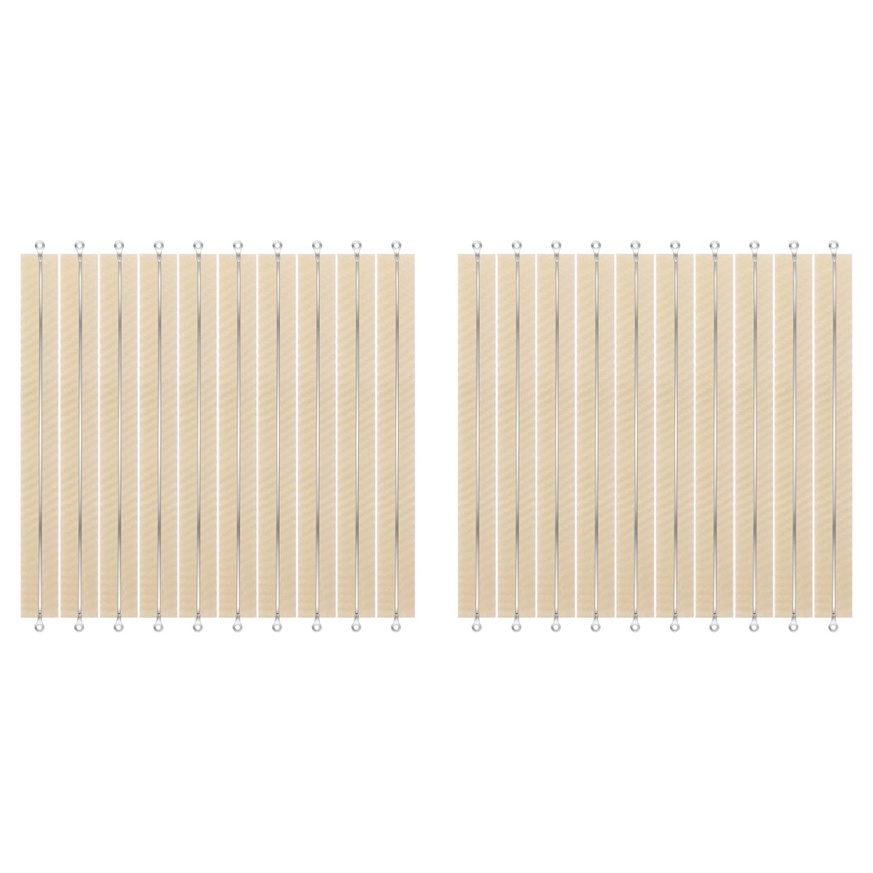 Hndhbfgrt 20pcs Impulse Sealer Replacement Parts,12 Inch Cloth Heat Seal Strips Square Elements Grip Impulse Sealer Repair Kit