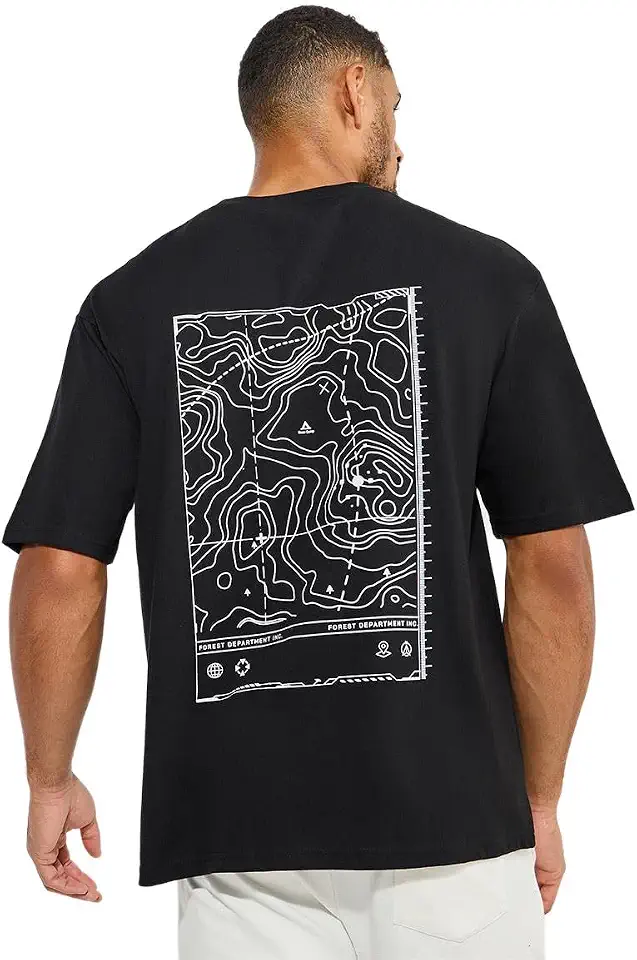 Styli Graphic Oversized Cotton T Shirt