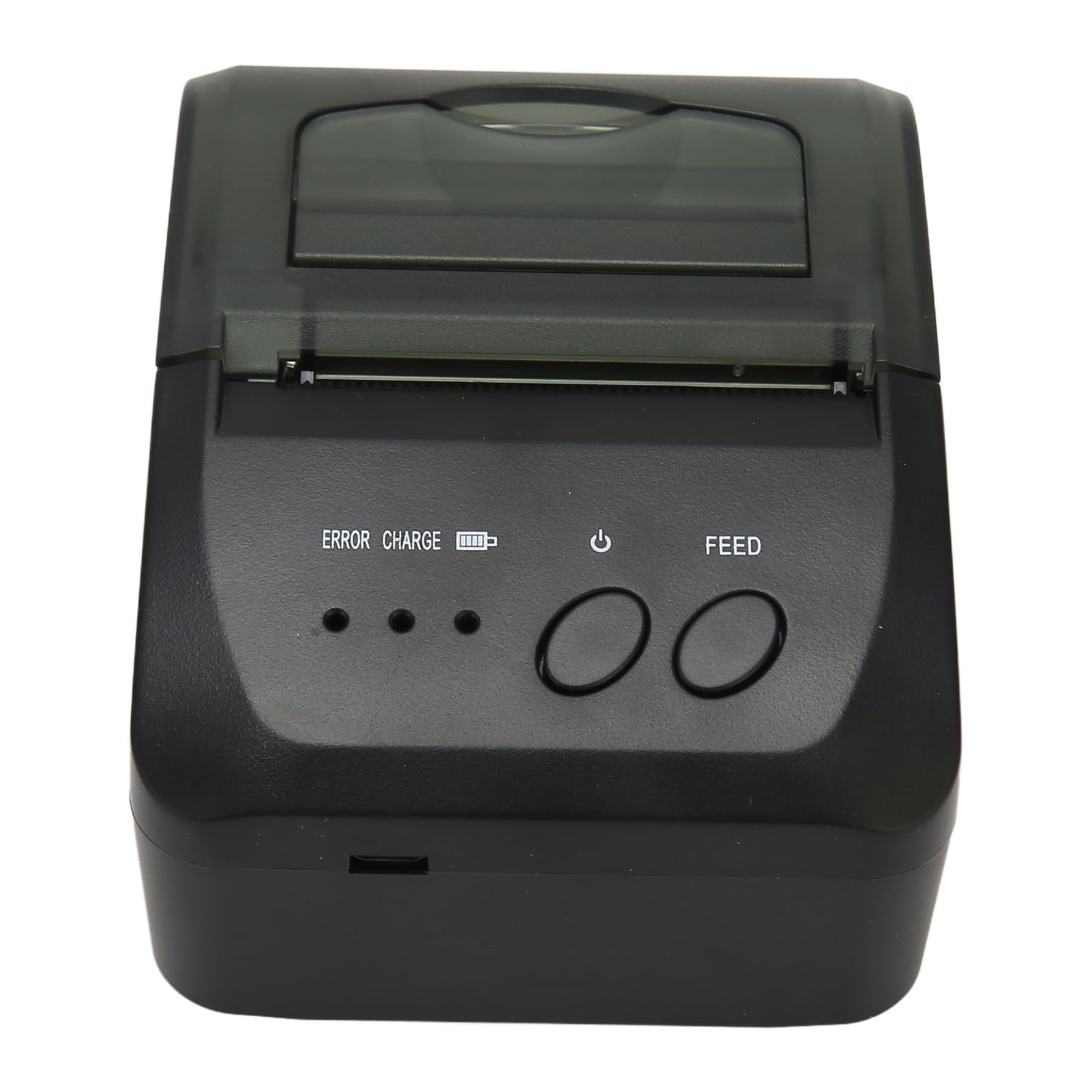 Stampante per Ricevute Bluetooth, Mini Stampante Termica da 58 Mm BT4.0, Stampante POS per Etichette Desktop Stampante per Fatture Personale USB Portatile 90 Mm/s 203 DPI per