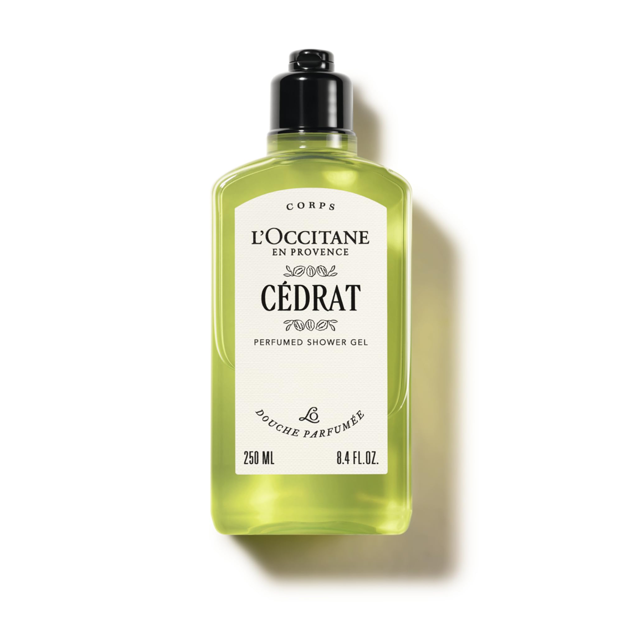 L'OCCITANE - Cédrat Shower Gel - 250 ml - Fresh, zesty and woody fragrance - Made in France, Green, 250 ml (Pack of 1)