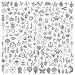 JIALEEY 200 PCS Wholesale Bulk Lots Jewelry Making Charms Mixed Smooth Tibetan Silver Metal Charms Pendants DIY for Necklace Bracelet Jewelry Making and Crafting