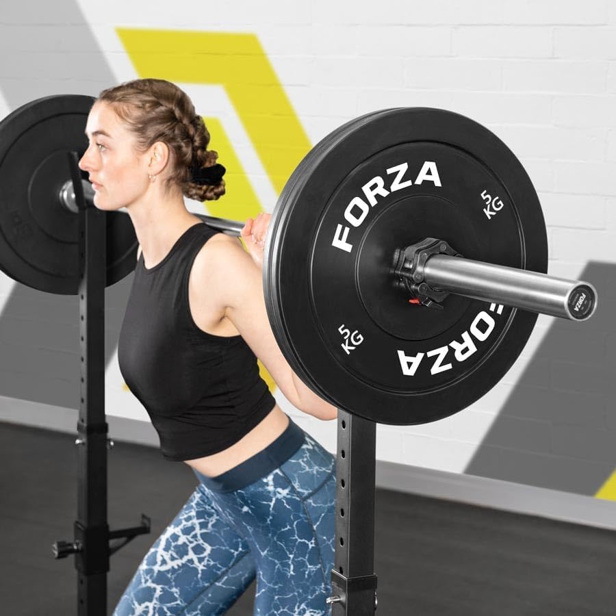 Rack de Squat Réglable FORZA | Support de Barre en Acier Robuste - 3