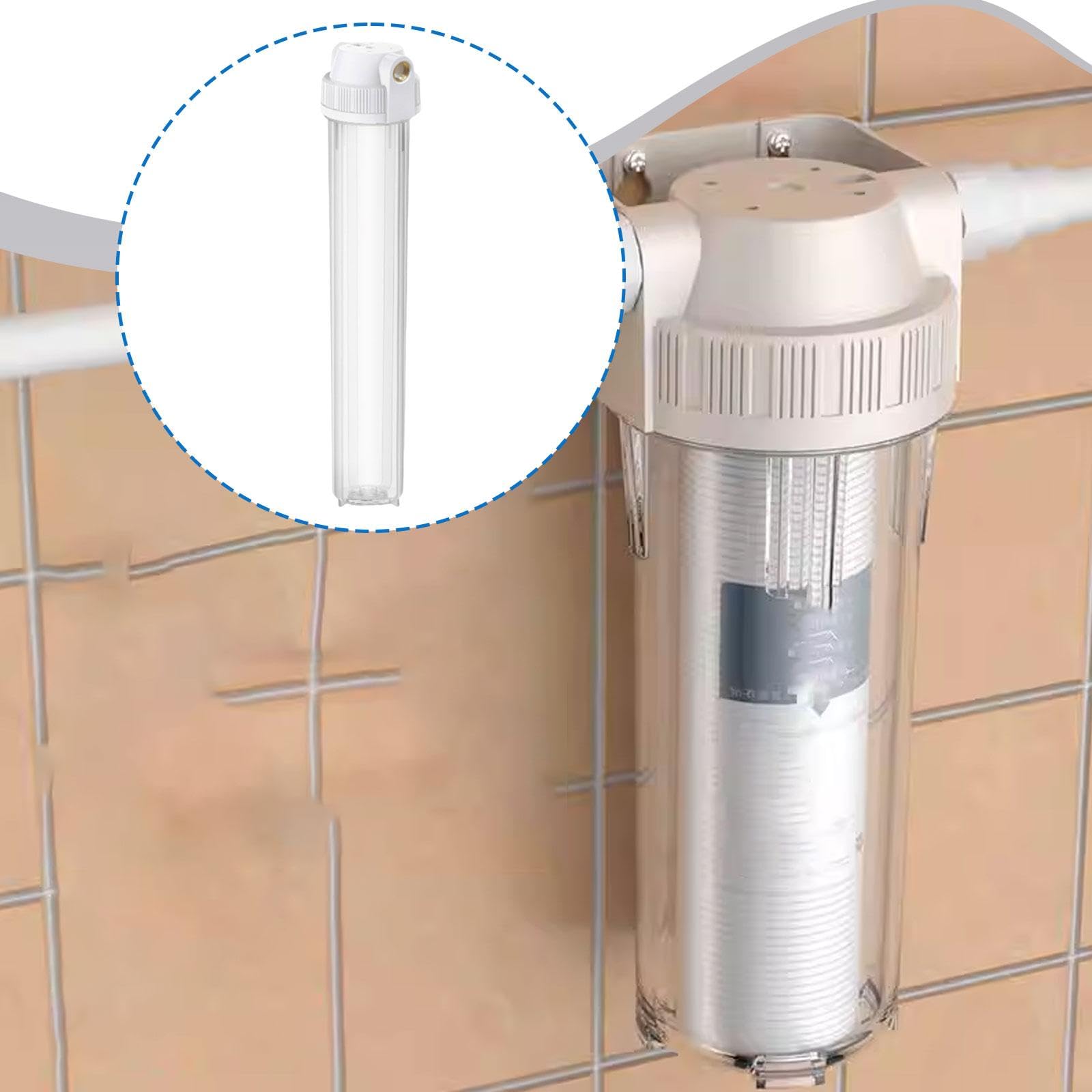 Fenteer Carcasa de Filtro Transparente Estuche para Filtro de Agua Accesorios para Botellas de Agua de Gran caudal, 4 Puntos