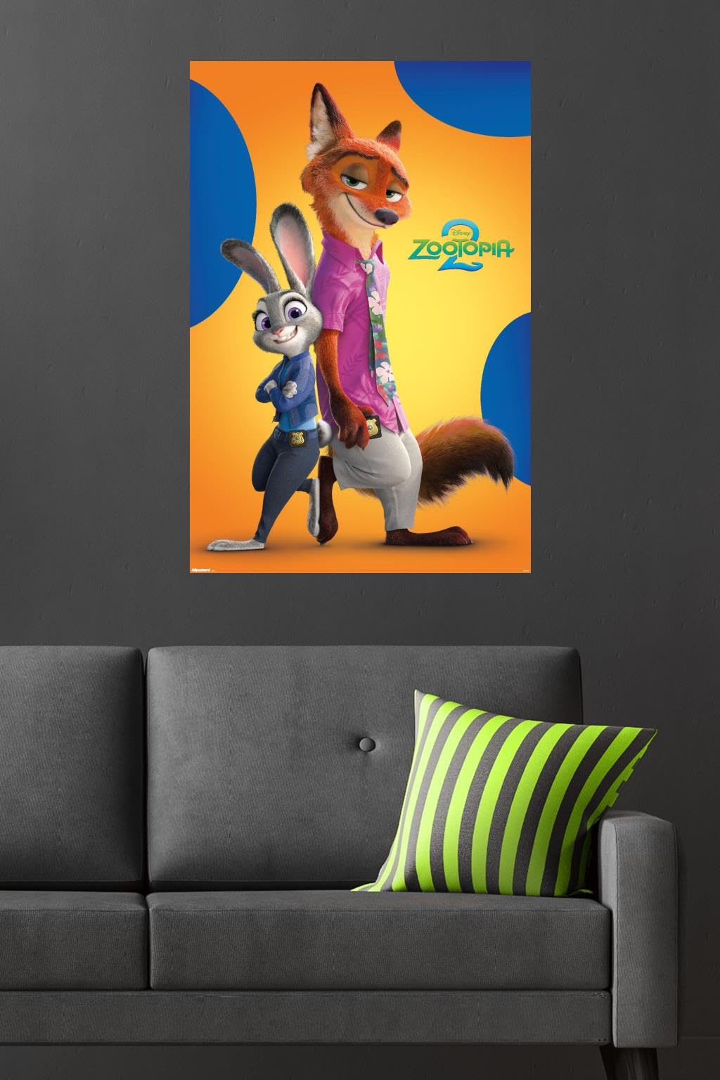 Amazon.com: Disney Zootopia 2 (2025) - Nick & Judy Wall Poster