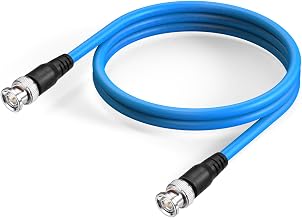 Superbat BNC SDI Cable 3G/6G/12G 1 m, Belden 1694A 75ohm Male to Male, Short Cable for Transmission Camera Professional Camcorder SDI Converter Supports 4K/8K/12G-SDI (Dual Link)