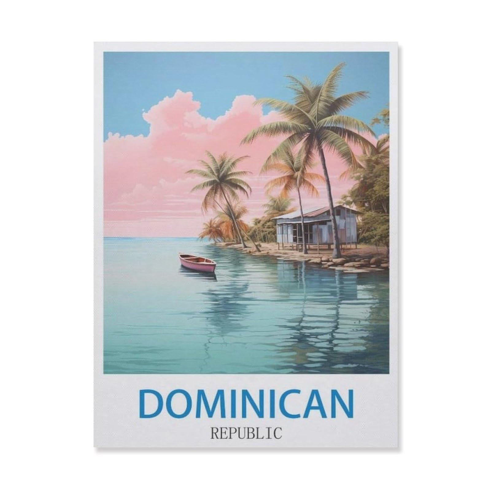 Metal Signs，Dominican Republic(20x30cm）