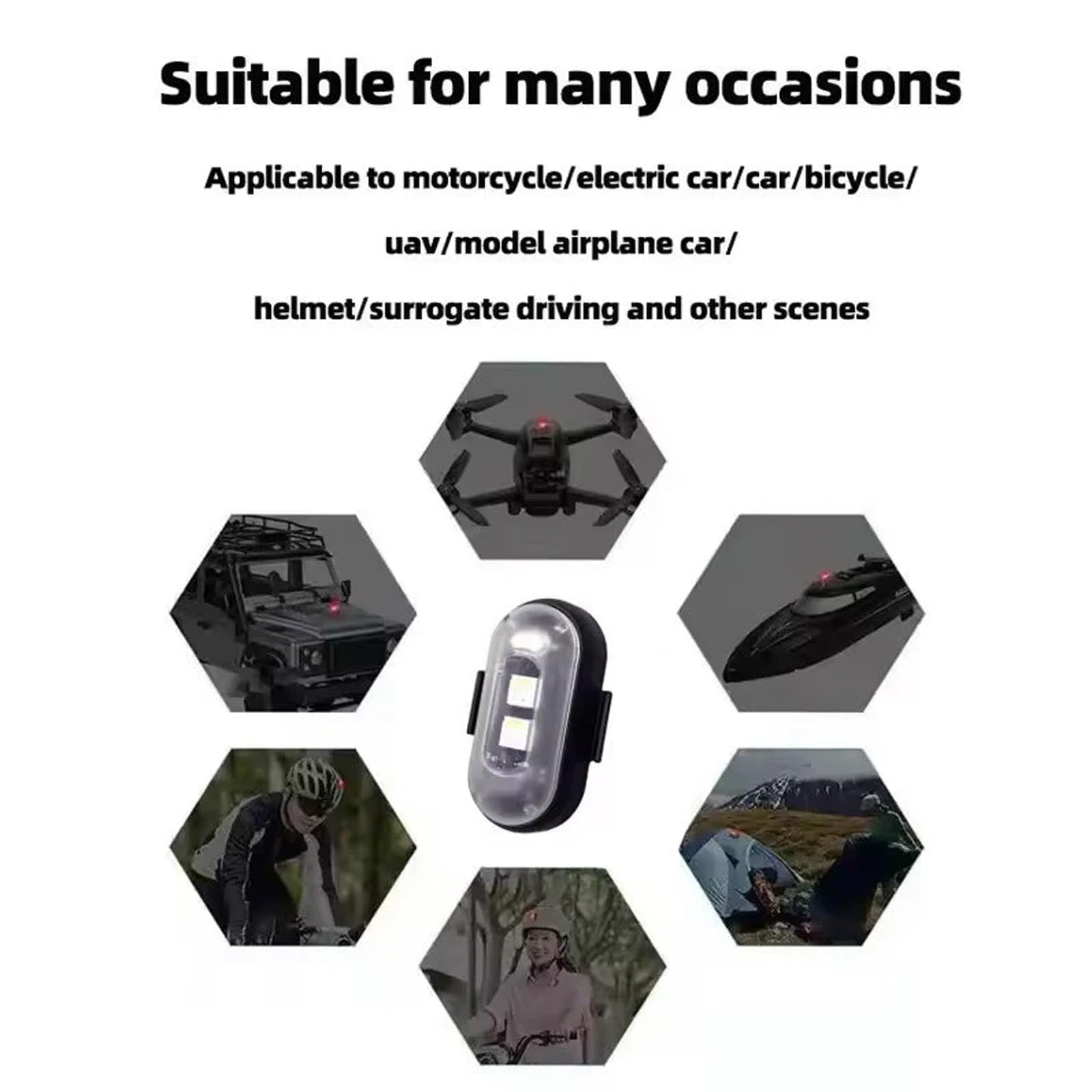 Zdalnie sterowane światło stroboskopowe, światło stroboskopowe LED z pilotem, bezprzewodowe światła LED, samochodowe światła awaryjne stroboskopowe do samochodów, motocykli, dronów, samolotów, rowerów