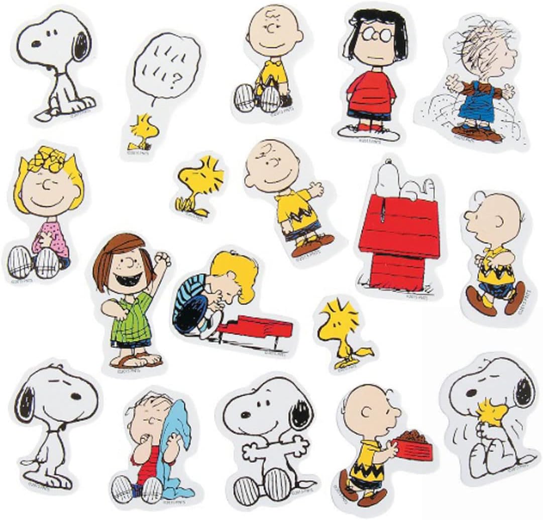 Peanuts Character Foam Stickers, Pack of 50