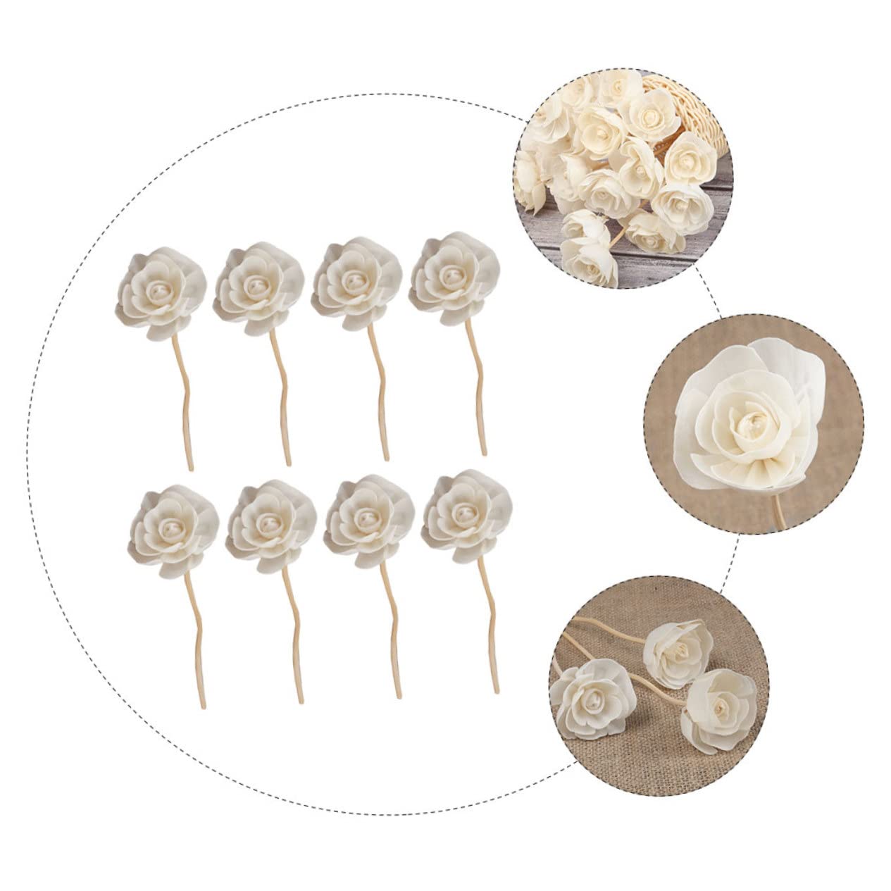 Ciieeo 5 Set Di Bastoncini Di Fiori Diffusori Di Bastoncini Di Rattan Diffusori Di Di Rattan Di Diffusore Di Vite Per Decorazioni Per La Casa 8 Pezzi*5