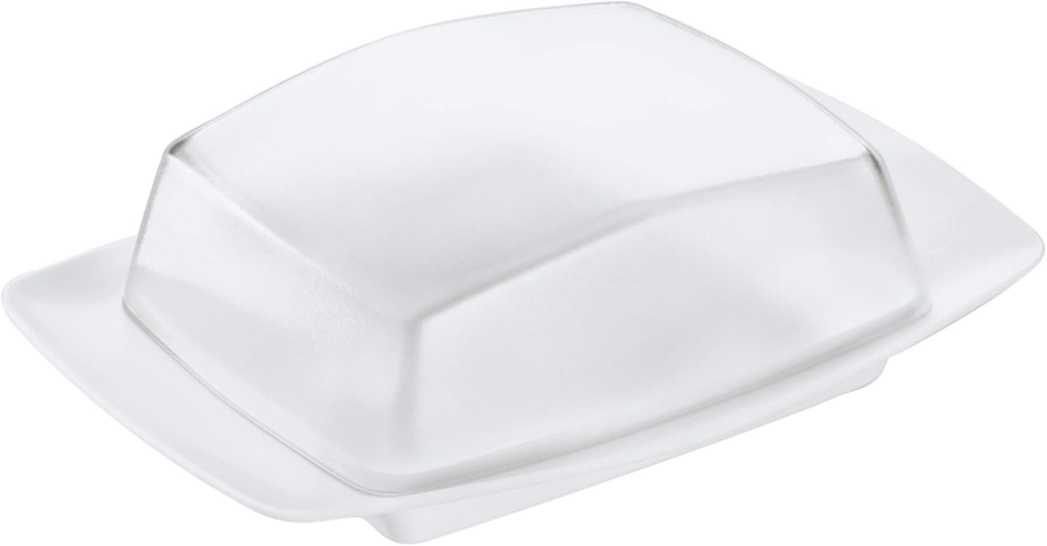 koziol RIO Butter Dish, Crystal Clear Plastic Butter Dish