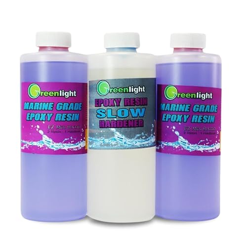 Resina epoxi con endurecedor lento kit de 96 oz