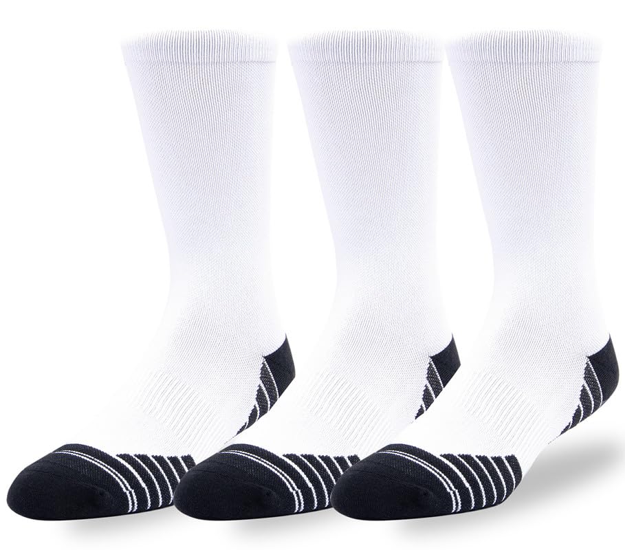 Scrimmage Calcetines unisex Solid Pack-White-S Flyweight paquete 3 unidades