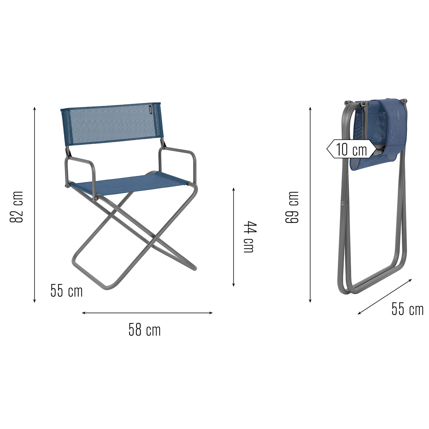 Amazon.co.jp: ラフマ(Lafuma) アウトドア用 ディレクターズ チェア