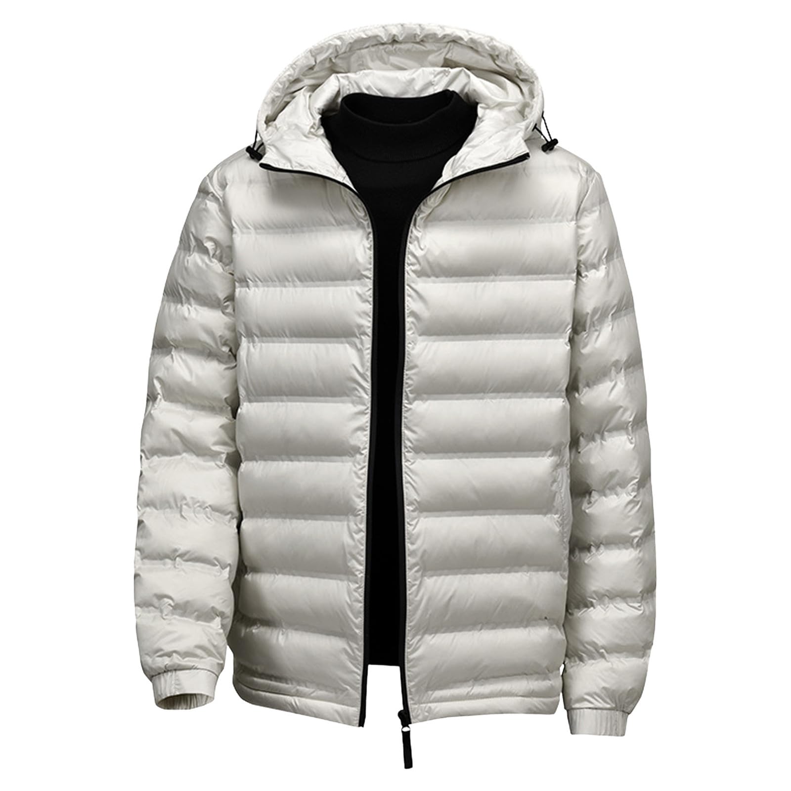 Piumino da uomo, giacca trapuntata, leggera, invernale, per autunno e inverno, tinta unita, per le mezze stagioni, casual, versatile, giacca softshell