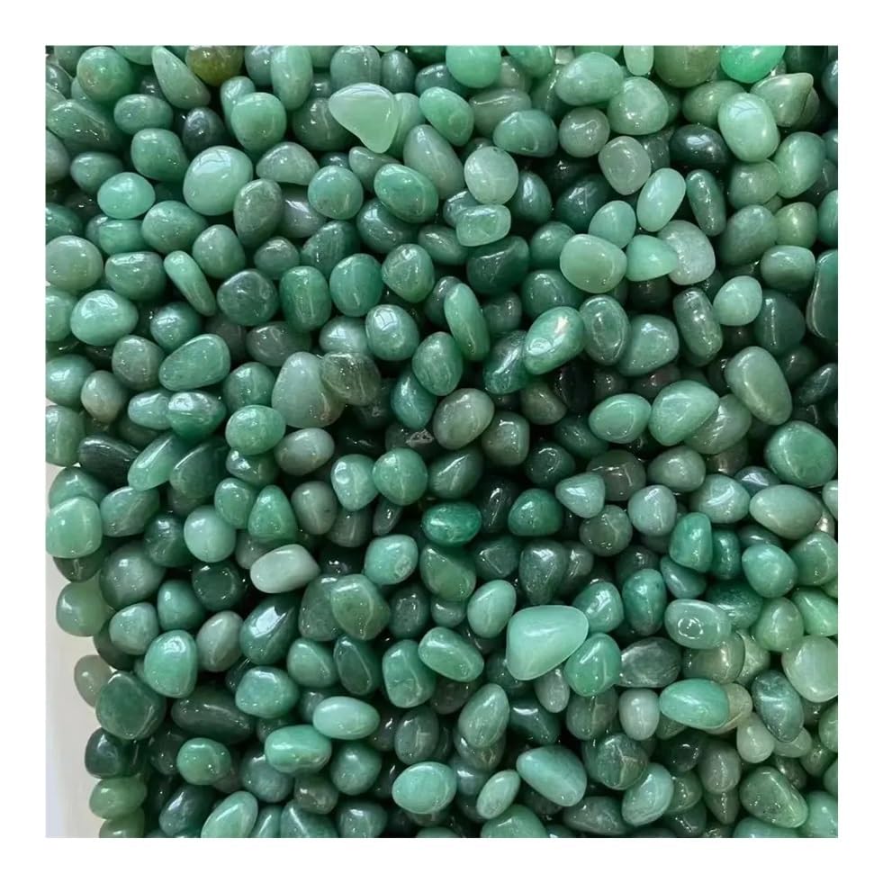 REIUAFWYGV Bolsa de 100 g de Piedra de Jade Dongling Verde Cristal de Cuarzo Verde for Acuario, decoración del hogar DIY