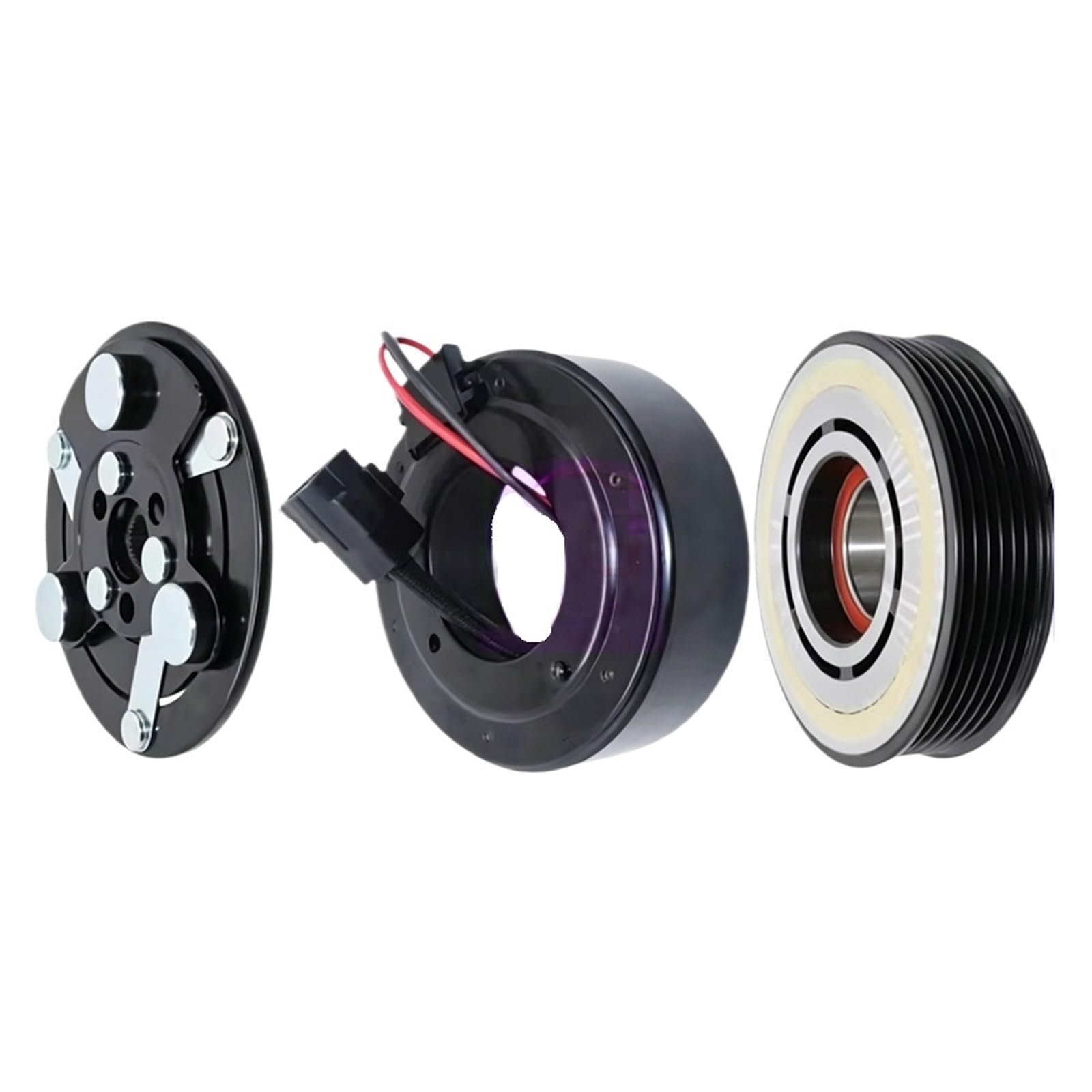 Kwez One Color Ac Compressor Clutch Kit Fit For Chery T1e T1a T1d T19 Fit For Tiggo 7 Pro 1.5 Cvt 2020-301000711Aa 10S14c Ac Compressor Clutch