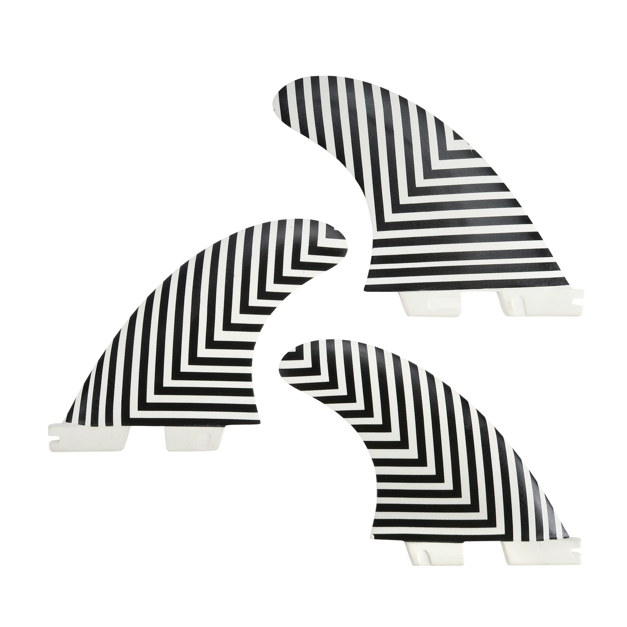Surfboard Fin Thruster Fins Surf Shortboard for Surfing for Paddle Board(Nero)