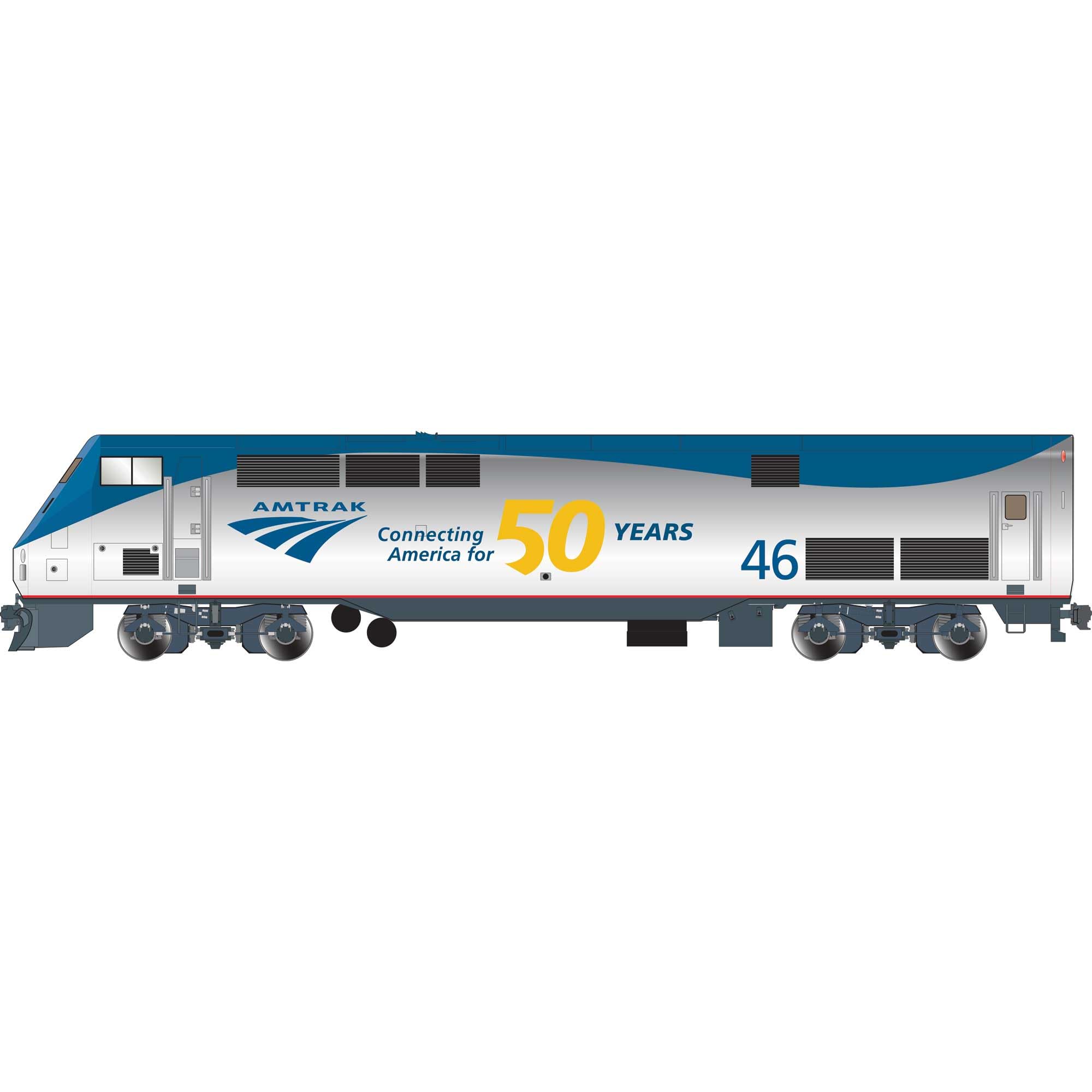 Athearn HO P42 w/DCC & Sound Amtrak/50th Phase V #46 ATHG81317 HO Locomotives