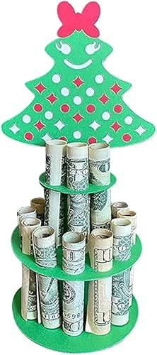 Miniatura 2 de Regalo de dinero en efectivo de Navidad, hecho a mano, soporte de dinero de Navidad de madera, árbol de Navidad, alce de nieve, decoración de