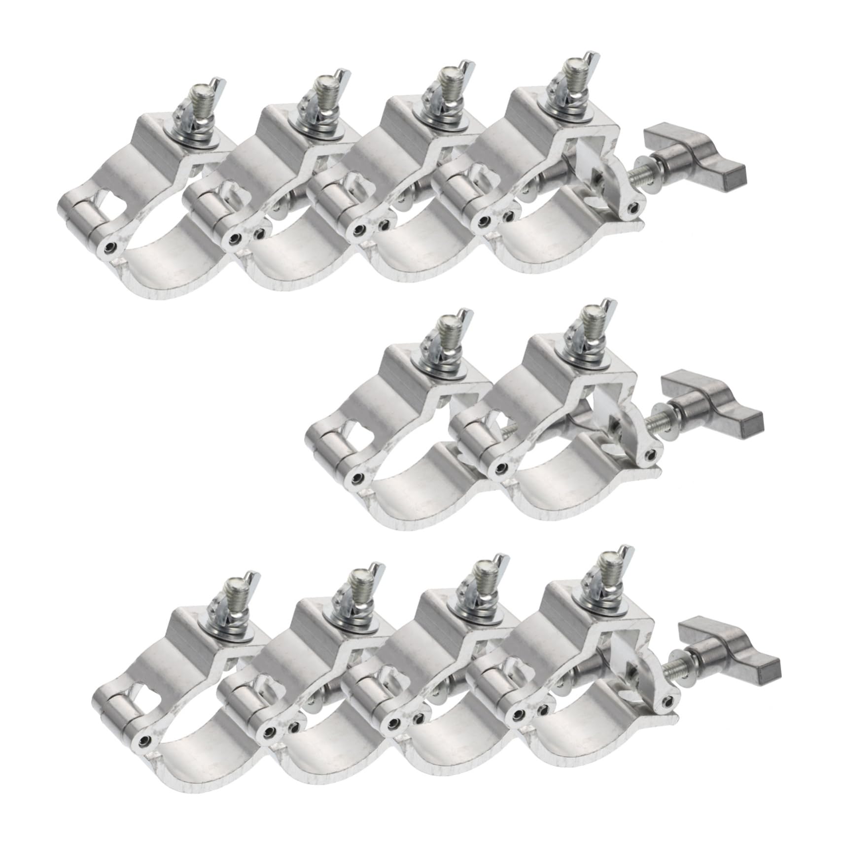 10 Pcs Stage Light Hook Practical Light Hooks Wear-resistant Lamp Clips Led Lamp Clamps Hanging Light Clips Aluminum Alloy Lamp Hooks Lamp Accessories Moving Lamp Clamps