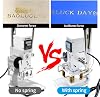 Fasttobuy Hot Foil Embossing Machine 10 x 13 cm Hot Foil Stamping Machine 500 W Hot Foil Embossing Machine Hot Stamping Leather Bronzing Printing for PVC Leather Paper