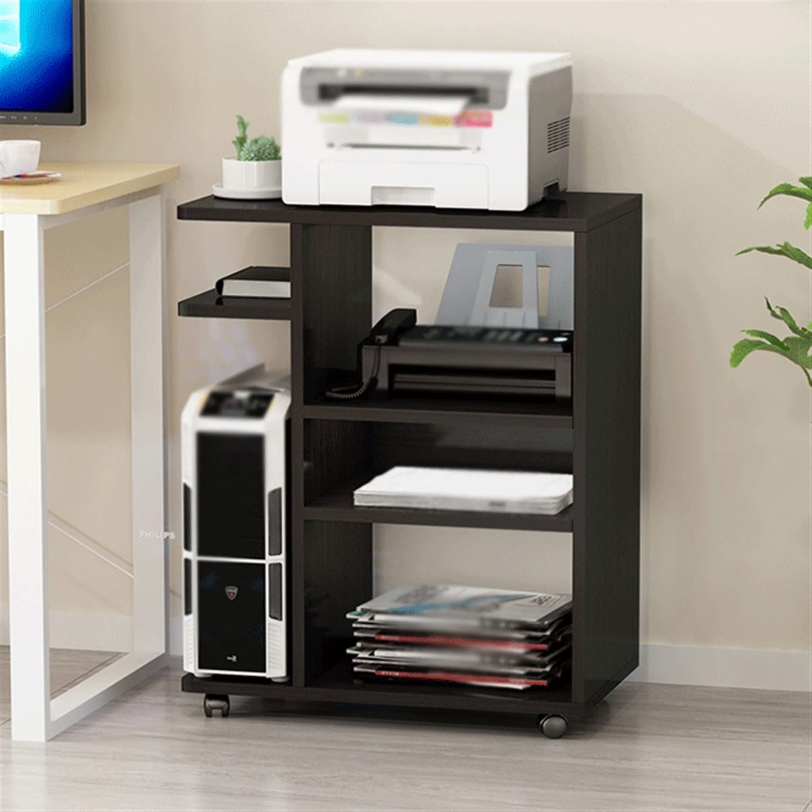 Supporto per CPU Stampa for stampante for impieghi for impieghi for la stampante a 4 strati CPU Home Host Office Home Office Rimovibile con telaio con telaio con ruote con ruote Supporto per PC Case (