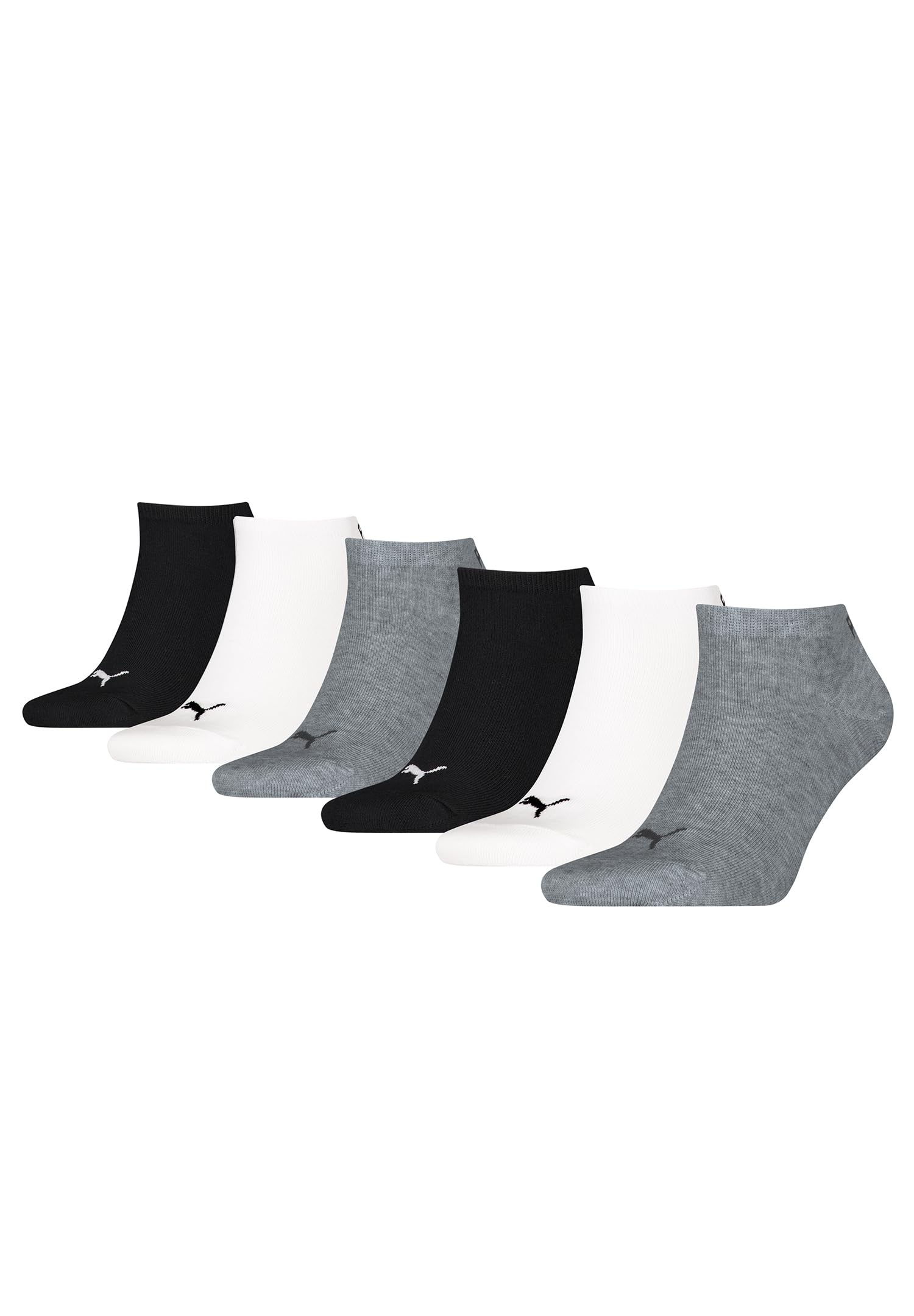 PUMA 6 Paar Sneaker Invisible Socken Gr. 35-49 Unisex für Damen Herren Füßlinge