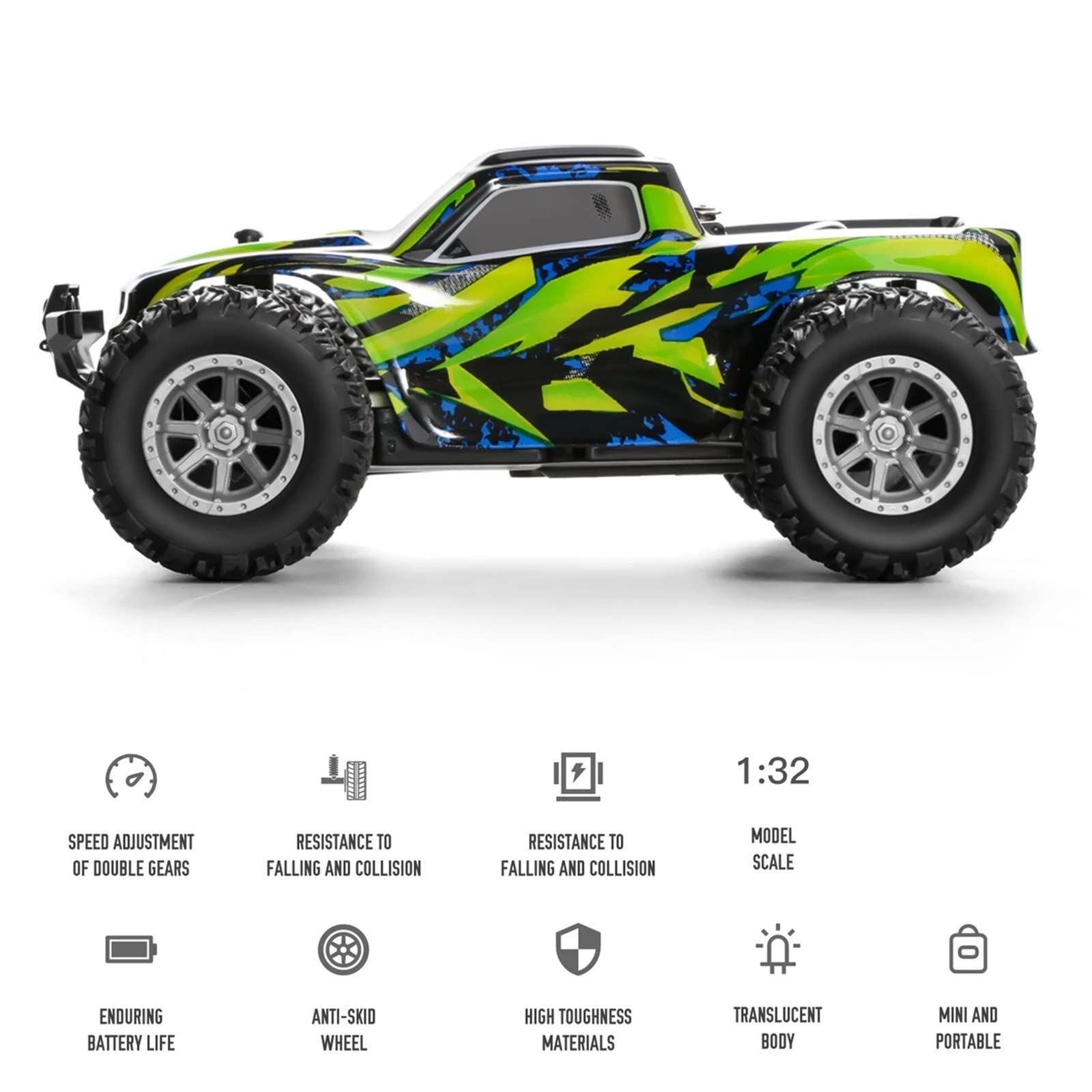 Amazon.co.jp: ラジコンカー 1/32 2wd 20km/h 2.4GHzミニ高速車 RC