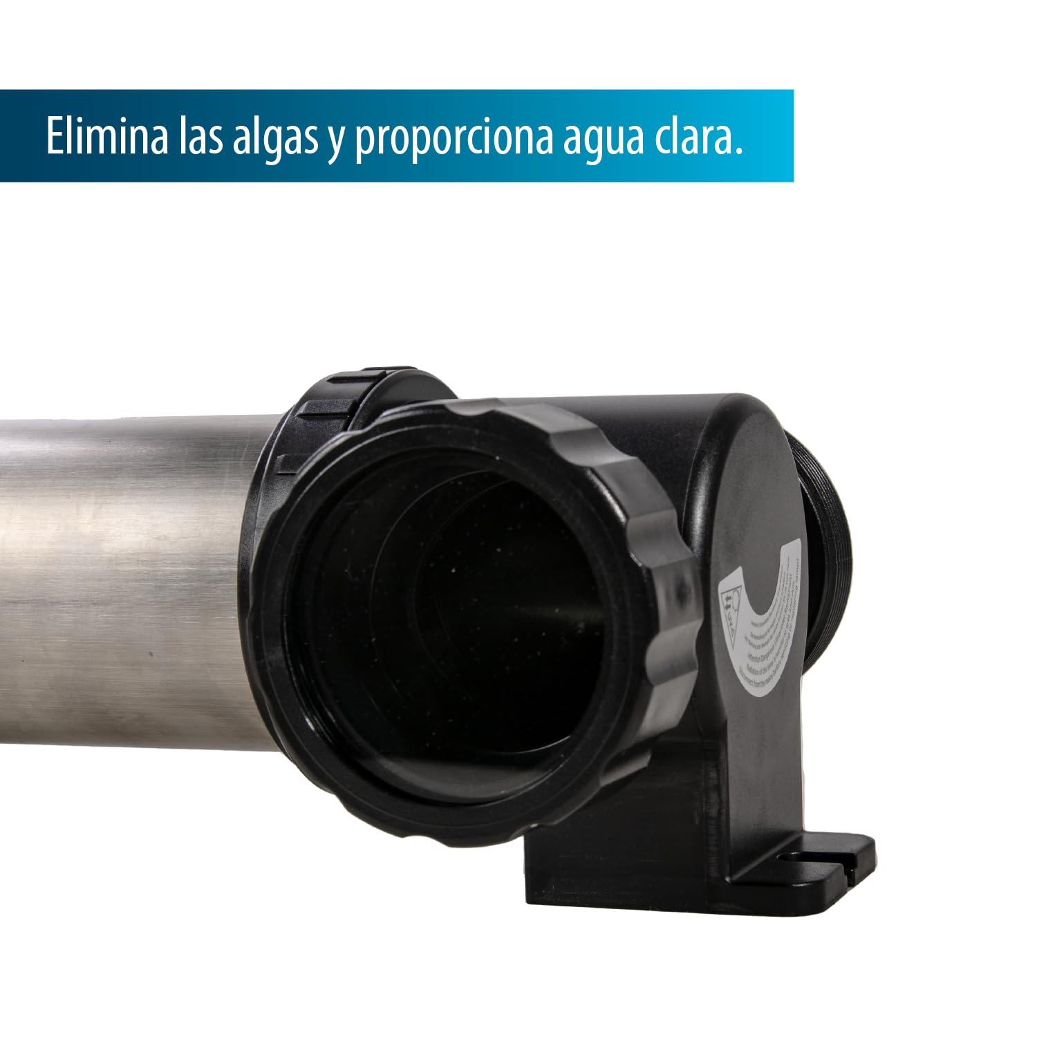 AquaForte SUV-724 RVS UV-C, PL 24W, Longitud 458 mm, Tamaño del estanque 40 m3, Flujo recomendado 5 m3⁄h, Presión presión 1,0 bar, Incluye 4 boquillas para manguera de 38/50 mm