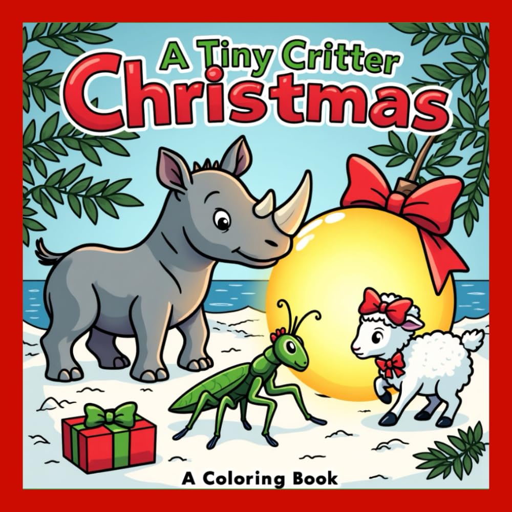 A Tiny Critter Christmas: A Coloring Book