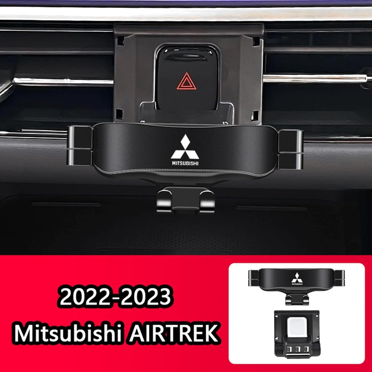 Mobile Phone Automobile Cradles for Mitsubishi AIRTREK 2022-2023, 360° Rotatable Sturdy and Practical Car Phone Mount Cradle Car Accessories,A