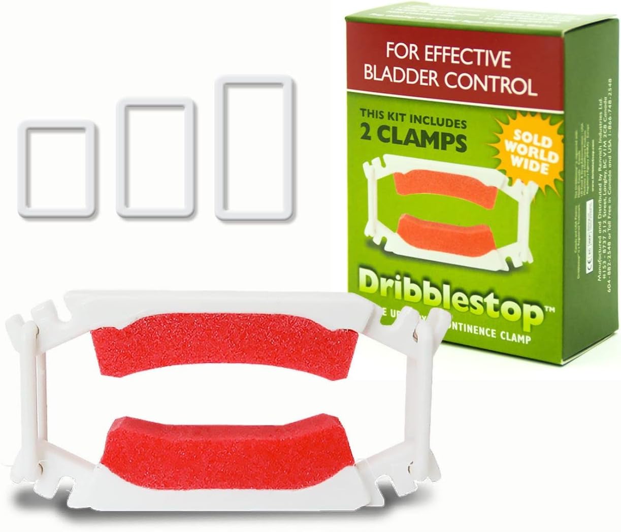 Male Urinary Incontinence Clamp - 2 Pack