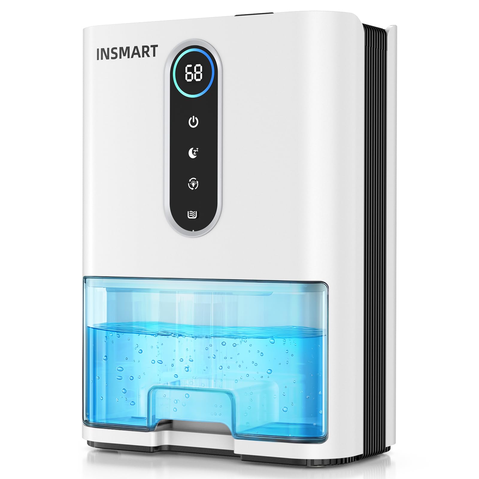 INSMART Dehumidifier for Home, 2000ml Electric Dehumidifiers for Bedroom, Dual semiconduct...