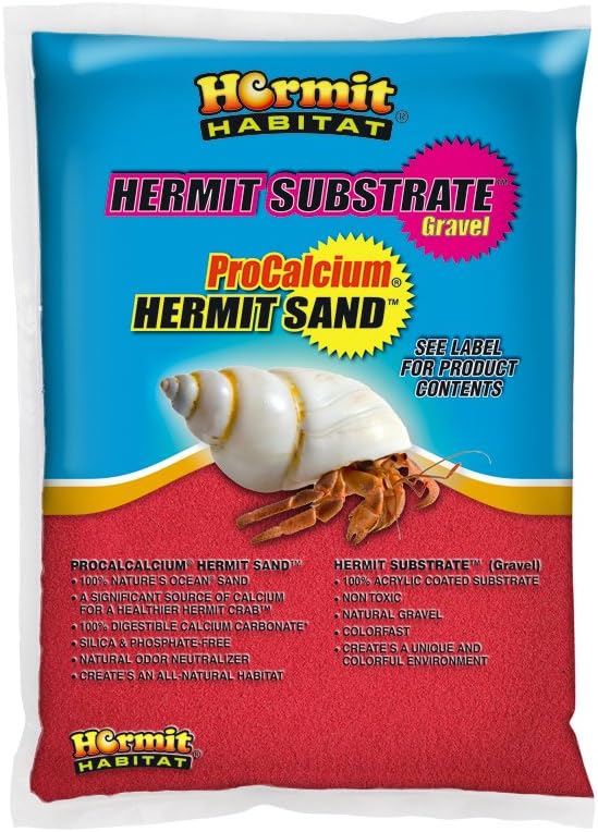 Hermit Habitat Terrarium Sand, 5-Pound, Red