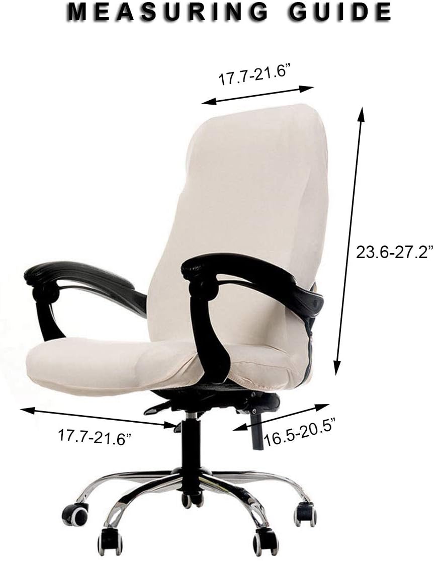 🔥 Hot Deals WOMACO Printed Office Chair Covers, Stretch Computer Chair Cover Universal Boss Chair Covers Modern Simplism Style High Back Chair Slipcover (Star, Medium)