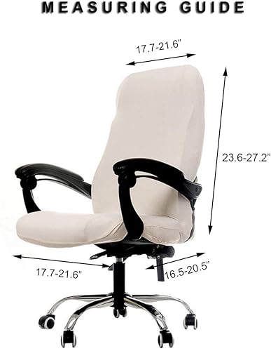 Miniatura 4 de WOMACO - Fundas para silla de oficina estampadas, fundas elásticas para silla de computadora, fundas universales para silla de jefe, estilo moderno