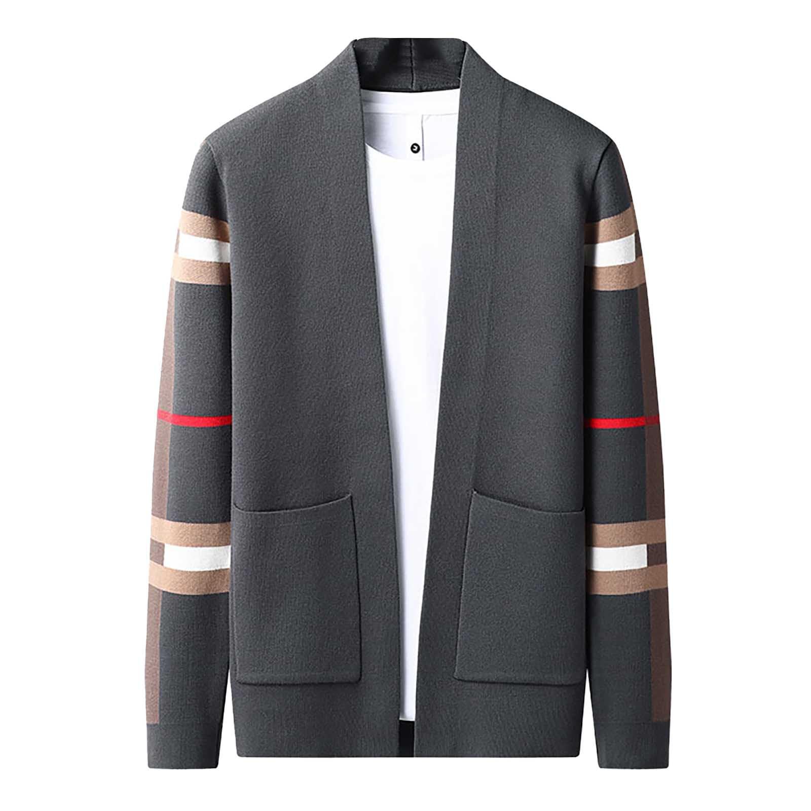 Cárdigan de punto para hombre clásico confeccionado con punto suave 5