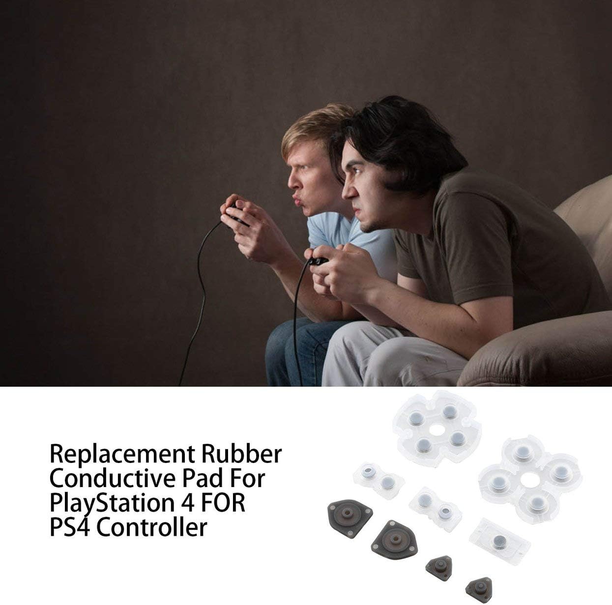 Replacement Rubber Conductive Pad for Playstation 4 for PS4 Controller Rubber Conductive Pad