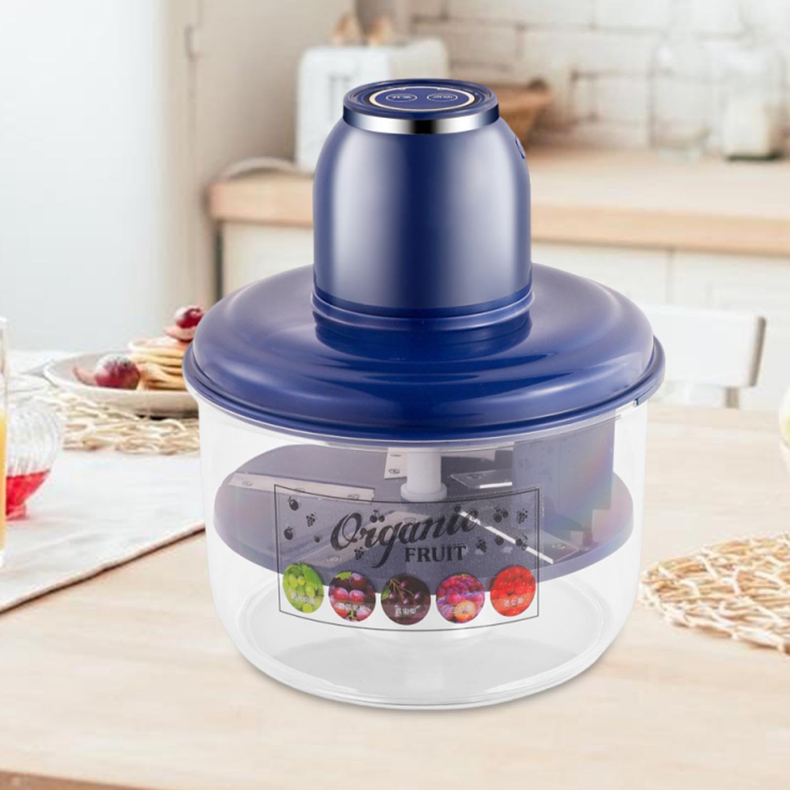 predolo Pela Verdure Elettrico, Sbuccia Uva, Pelapatate Automatico per Frutta Ricaricabile Tramite USB Portatile, Pela Patate E Verdure per Uva, Nespole E Piccoli Kumquat, Blu