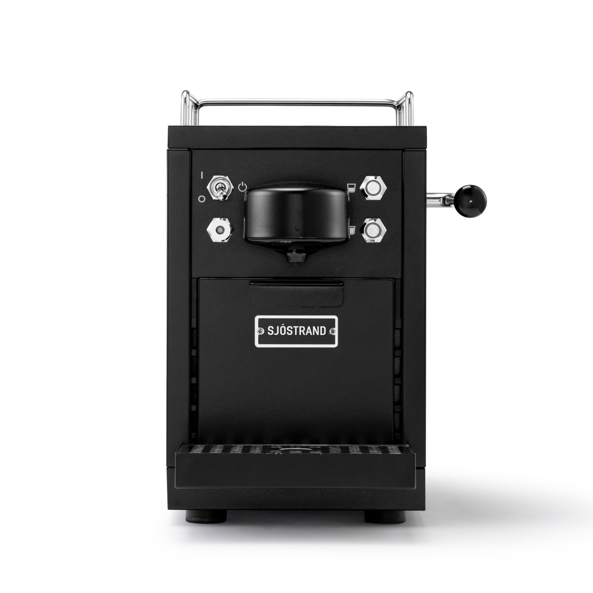 Sjöstrand The Original Máquina de Espresso - compatible con Nespresso, carcasa de acero inoxidable (Acabado Negro Mate)